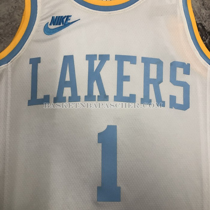 Maillot Los Angeles Lakers D'angelo Russell NO 1 Classic 2022-23 Blanc
